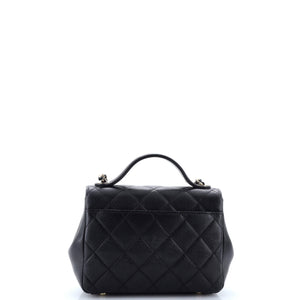 Business Affinity Flap Bag Quilted Caviar Small