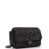 Classic Single Flap Bag Quilted Tweed Medium