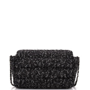 Classic Single Flap Bag Quilted Tweed Medium