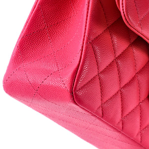Classic Double Flap Bag Quilted Caviar Small