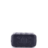 Classic Vanity Case with Chain Quilted Tweed Small