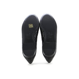 Women's CC Cap Toe Bow Ballerina Flats Quilted Leather