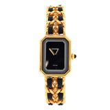 Premiere Rock Quartz Watch Plated Metal and Leather 20