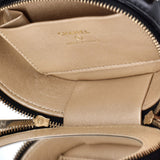CC Ruched Oval Top Handle Quilted Lambskin Mini