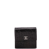 Trifold Wallet Camellia Lambskin Compact
