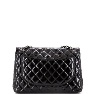 Classic Double Flap Bag Quilted Patent Maxi