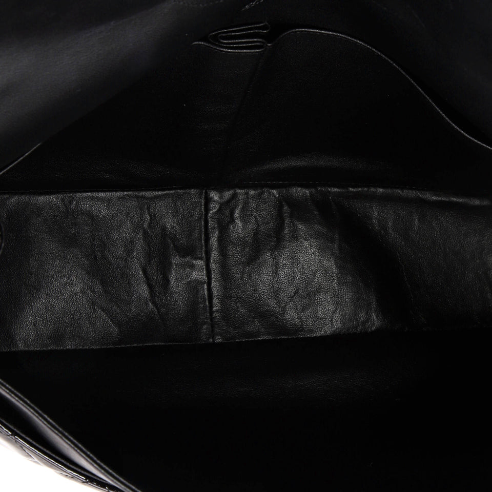 Classic Double Flap Bag Quilted Patent Maxi