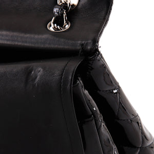 Classic Double Flap Bag Quilted Patent Maxi