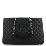 Grand Shopping Tote Quilted Caviar XL