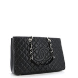 Grand Shopping Tote Quilted Caviar XL