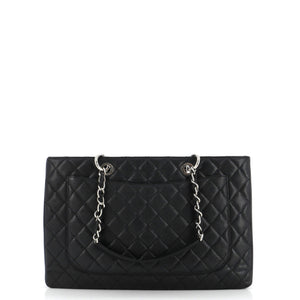 Grand Shopping Tote Quilted Caviar XL