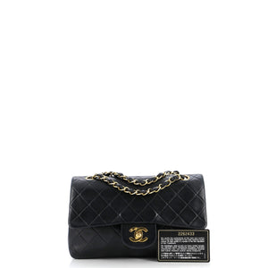 Vintage Classic Double Flap Bag Quilted Lambskin Small