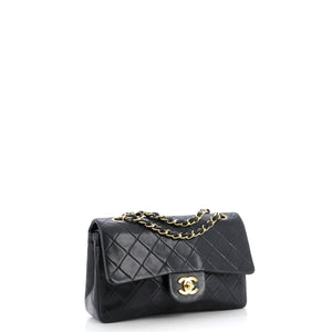 Vintage Classic Double Flap Bag Quilted Lambskin Small