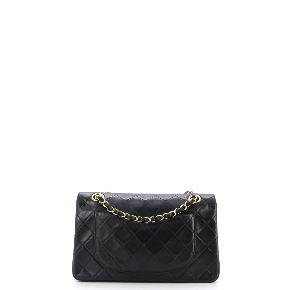 Vintage Classic Double Flap Bag Quilted Lambskin Small