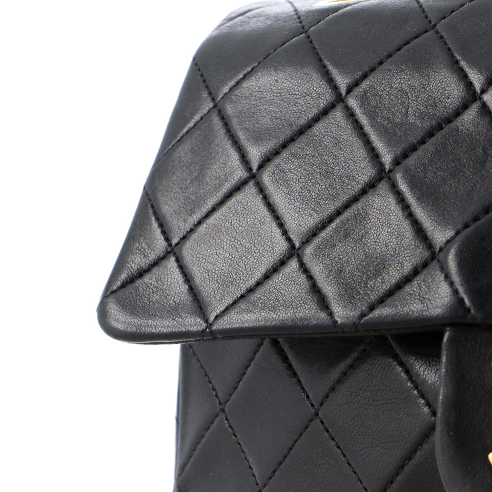 Vintage Classic Double Flap Bag Quilted Lambskin Small