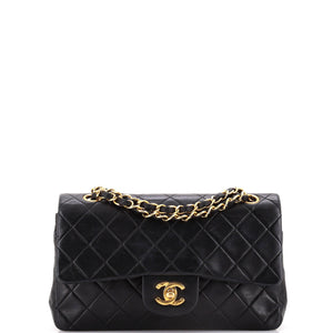 Vintage Classic Double Flap Bag Quilted Lambskin Small