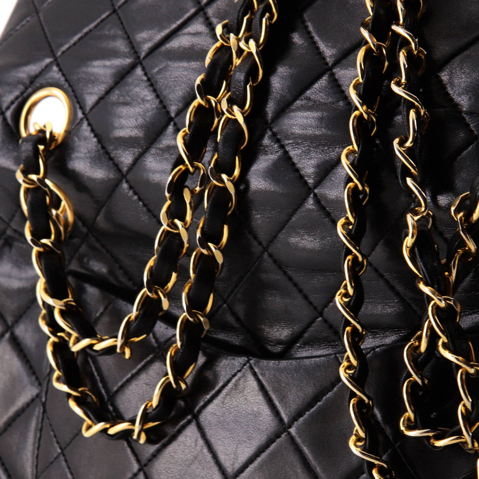 Vintage Classic Double Flap Bag Quilted Lambskin Small