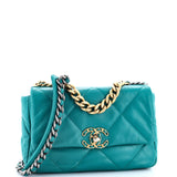 19 Flap Bag Quilted Leather Medium