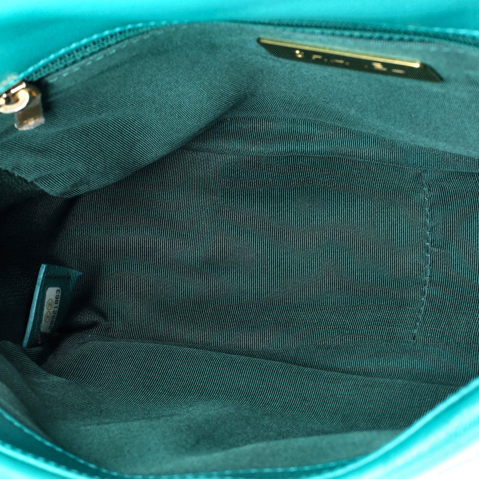 19 Flap Bag Quilted Leather Medium