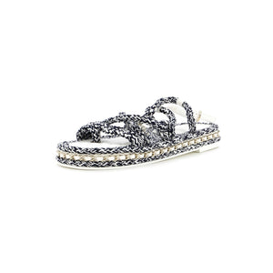 Women's CC Chain Sandals Braided Cord