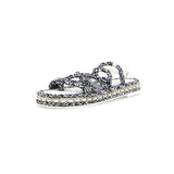 Women's CC Chain Sandals Braided Cord