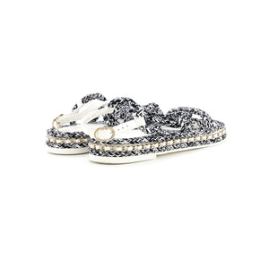 Women's CC Chain Sandals Braided Cord