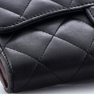 L-Flap Wallet Quilted Lambskin Long