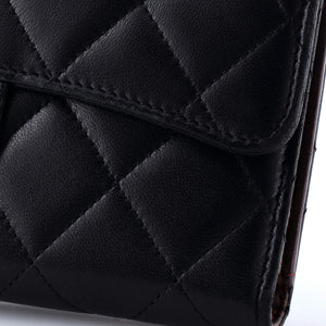 L-Flap Wallet Quilted Lambskin Long