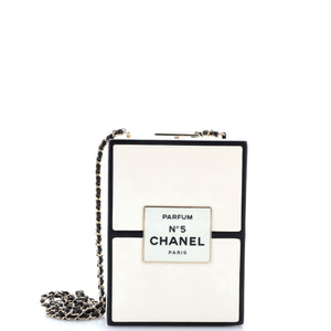 No.5 Perfume Box Evening Clutch Leather