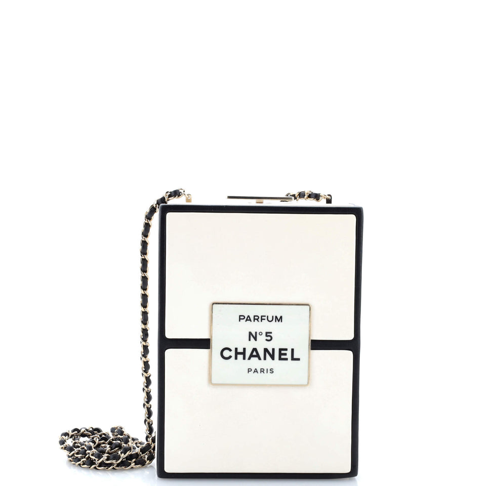 No.5 Perfume Box Evening Clutch Leather