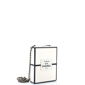 No.5 Perfume Box Evening Clutch Leather