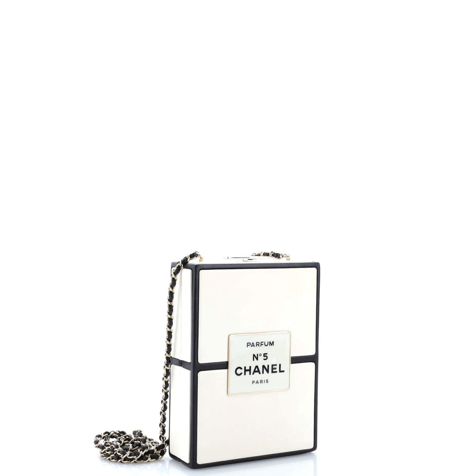 No.5 Perfume Box Evening Clutch Leather