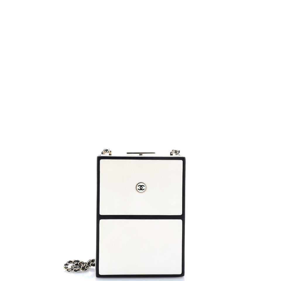 No.5 Perfume Box Evening Clutch Leather