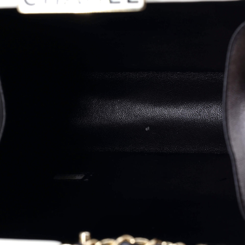 No.5 Perfume Box Evening Clutch Leather