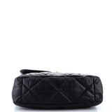 19 Flap Bag Quilted Leather Maxi