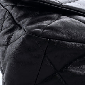 19 Flap Bag Quilted Leather Maxi