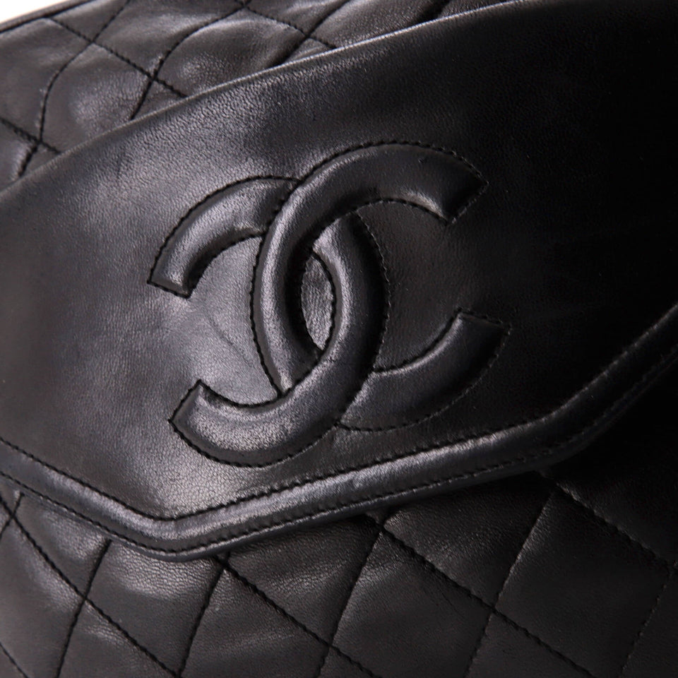 Vintage Front Pocket Camera Bag Quilted Lambskin Medium