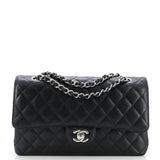 Classic Double Flap Bag Quilted Caviar Medium