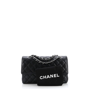 Classic Double Flap Bag Quilted Caviar Medium