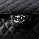 Classic Double Flap Bag Quilted Caviar Medium