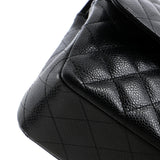 Classic Double Flap Bag Quilted Caviar Medium
