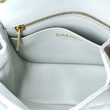 Sweet Camellia Adjustable Chain Square Flap Bag Quilted Lambskin Mini