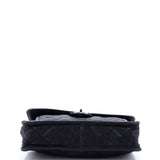 French Riviera Flap Bag Quilted Caviar Large