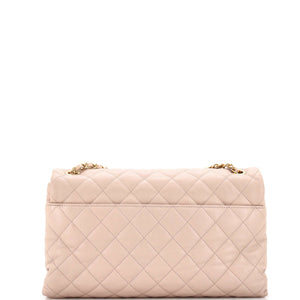 Soft Elegance Flap Bag Quilted Distressed Calfskin Jumbo