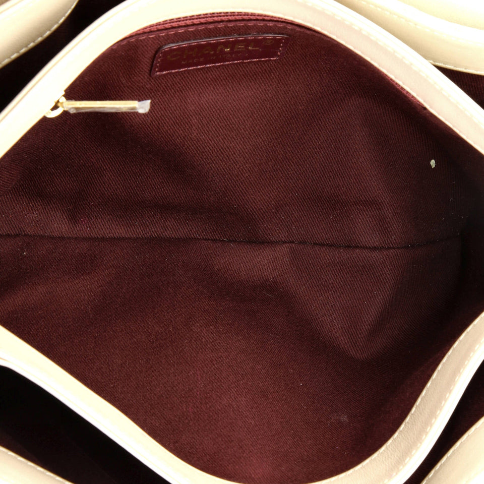 Soft Elegance Flap Bag Quilted Distressed Calfskin Jumbo