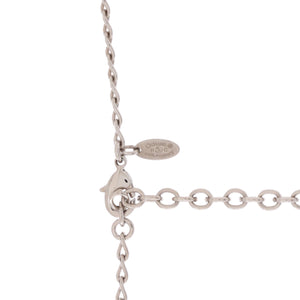 CC Station Long Necklace Faux Pearls and Resin with Metal and Crystals