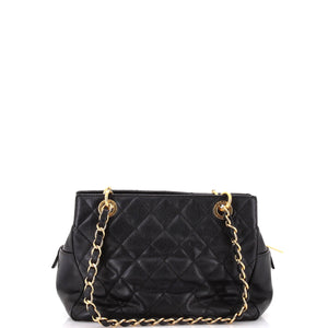 Petite Timeless Tote Quilted Caviar