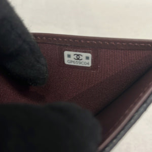 CC Compact Classic Flap Wallet Quilted Caviar
