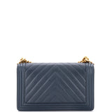 Boy Flap Bag Chevron Caviar New Medium