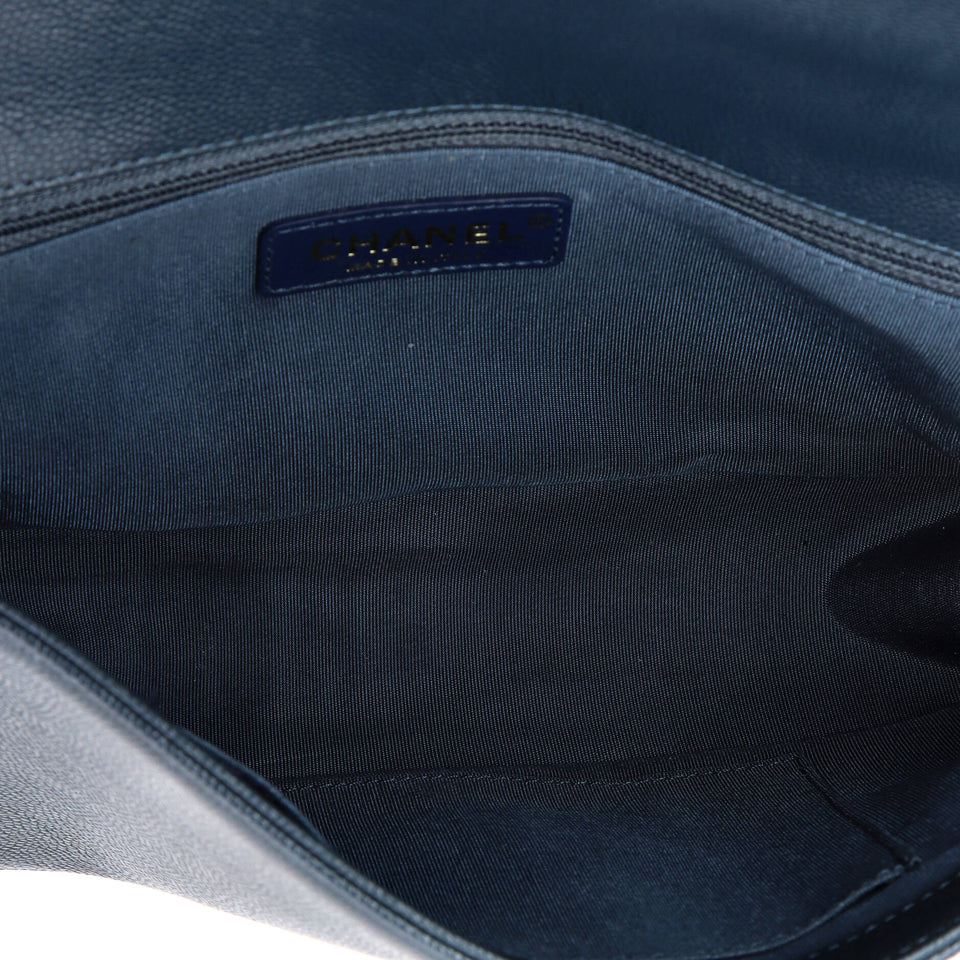 Boy Flap Bag Chevron Caviar New Medium